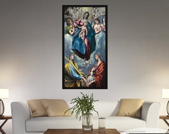 El Greco Madonna and Child Canvas Print: Renaissance Art Reproduction