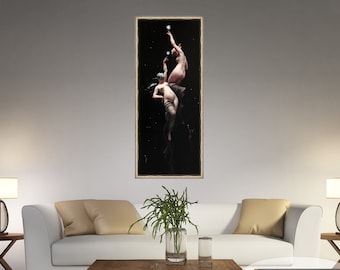 Luis Ricardo Falero, Moonlit Beauties, Falero Art Print, Falero Moon Print, Falero Painting