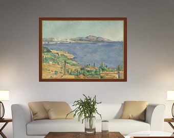 Paul Cézanne, Le Golfe de Marseille vu de l'Estaque, Cezanne Print