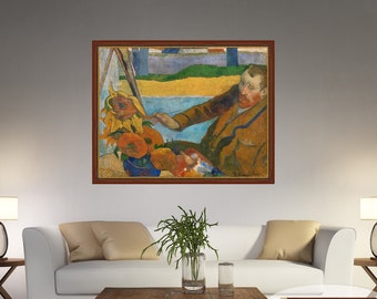 Toile « Le peintre des tournesols » de Gauguin : encadrée ou non