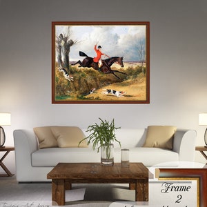 John Frederick Herring, Foxhunting, Clearing a Ditch, John Herring Print