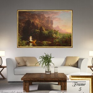 Thomas Cole &quot;Voyage of Life - Childhood&quot; Canvas Print