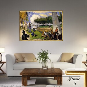 Cézanne &quot;The Fishermen&quot; Canvas Print: Framed or Unframed