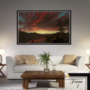 Frederic Edwin Church, Twilight in the Wilderness, Frederic Church Print