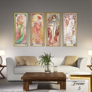 Alphonse Mucha, The Four Seasons, Mucha Print, Mucha Four Seasons, Mucha The Seasons