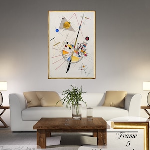 Kandinsky &quot;Delicate Tension&quot; Canvas Print: Abstract Art Reproduction