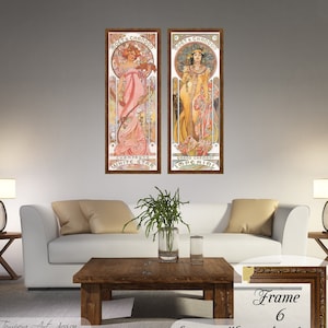 Mucha &quot;Moet & Chandon&quot; Stampa su tela Art Nouveau