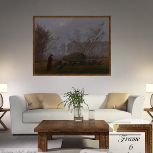 Caspar David Friedrich Leinwanddruck: Spaziergang in der Abenddämmerung