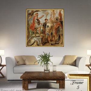 Peter Paul Rubens print of Decius Mus Addressing the Legions