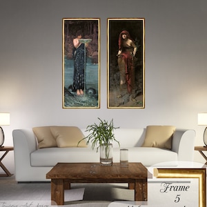 Priestess of Delphi Circe Invidiosa, Set of Prints, John William Waterhouse, John Collier, Waterhouse and Collier Prints