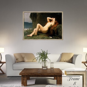 Mary Magdalene In The Cave Canvas Print: Jules Lefebvre Reproduction