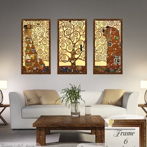 Klimt, L'albero della vita, Gustav Klimt, Albero della vita, Set di tele divise, Klimt Albero della vita