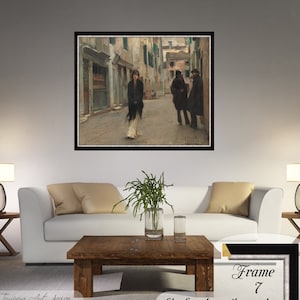 John Singer Sargent Canvas Print: Street in Venice Reproduction
