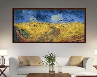 Van Gogh print, Wheatfield with Crows, Wall decor van gogh, Van Gogh painting