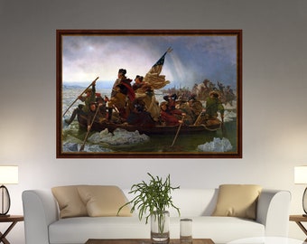 Emanuel Leutze - Washington traversant le Delaware, emanuel leutze, George Washington Print, Leutze Canvas Art