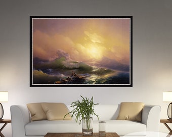 Ivan Aivazovsky, La neuvième vague, Aivazovsky Canvas, Aivazovsky Wave Print