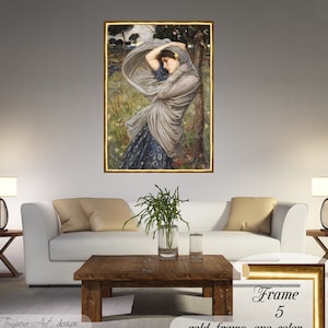 John William Waterhouse, Boreas, Waterhouse Canvas Print