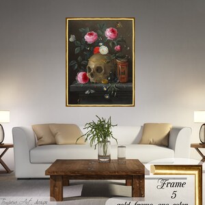 Impresión en lienzo de naturaleza muerta de Vanitas: Reproducción de Jan van Kessel el Viejo
