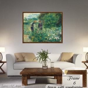 Auguste Renoir, Picking Flowers, Auguste Renoir Print, Renoir Picking Flowers