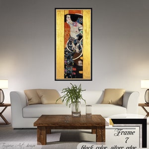 Gustav Klimt Judith II Canvas Print: Salome Art Reproduction