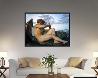 Alexandre Cabanel's Fallen Angel Leinwanddruck mit oder ohne Rahmen