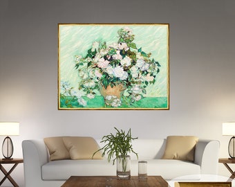 Van Gogh, Roses, Van Gogh Print, Van Gogh Roses