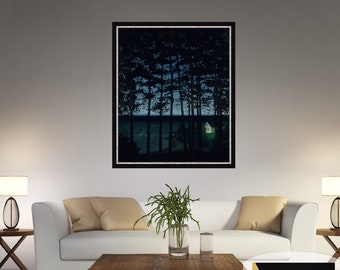 Harald Sohlberg &quot;Fisherman’s Cottage&quot; Canvas Print