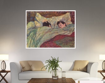 Henri de Toulouse Lautrec, In Bed, Henri Lautrec Print, Henri Lautrec In Bed