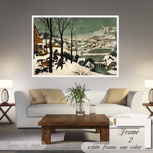 Bruegel Hunter in the Snow Canvas Print: Framed or Unframed