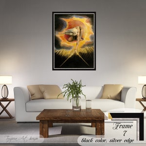 William Blake: The Ancient of Days Canvas Print - Framed or Unframed