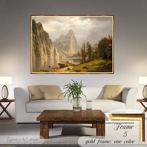 Albert Bierstadt Print, Merced River, Yosemite Valley