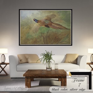 Archibald Thorburn Pheasant Canvas Print: Framed Bird Art