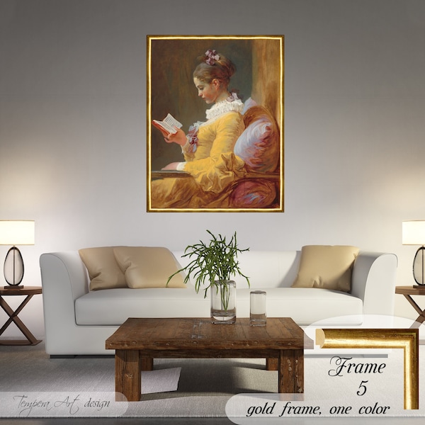 Jean Honore Fragonard, Una niña leyendo, Fragonard Print