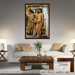 High quality reproduction of Pharaohs Handmaidens by John Collier