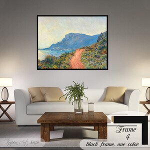 La Corniche Near Monaco, Claude Monet Print, Monet La Corniche