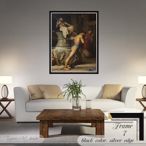 Carl Bloch: Samson and the Philistines Canvas Print