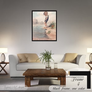 Georges Redon &quot;Boy Peeing&quot; Canvas Print: Framed or Unframed