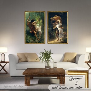Pierre Auguste Cot Canvas Print Set: Springtime & The Storm