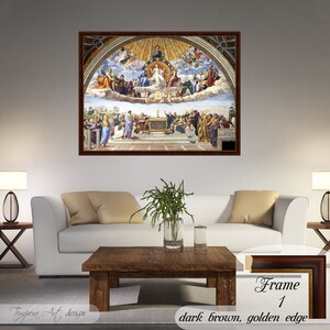 Disputation of the Holy Sacrament, Religious Art, Raphael Print