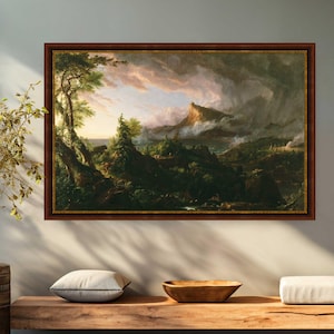 The savage state canvas print part of The course of empire by Thomas Cole