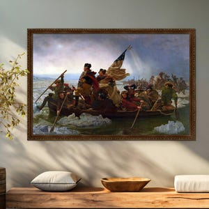 Washington Crossing the Delaware canvas print by Emanuel Leutze