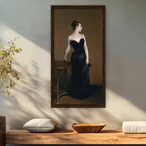 Reproduction de Madame X par John Singer Sargent, impression sur toile