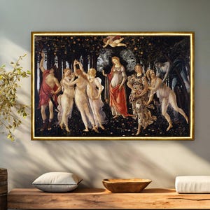 Primavera Reproduktion auf Leinwand von Sandro Botticelli