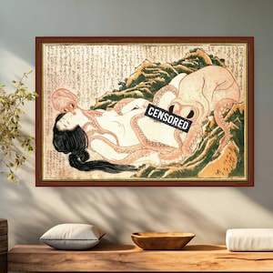 Dream of the Fisherman’s Wife by Katsushika Hokusai canvas print