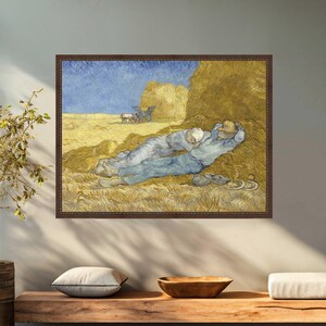 The Siesta by Van Gogh canvas print reproduction