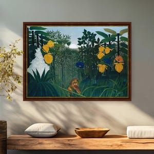 The Repast of the Lion by Henri Rousseau canvas print, le Douanier