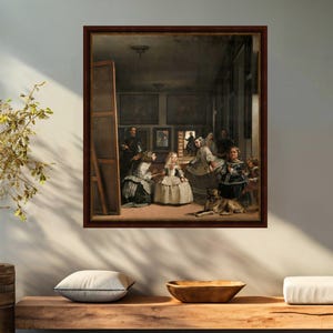 Diego Velázquez - Las Meninas vintage reproduction print on canvas
