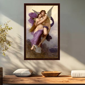William Bouguereau - The Abduction of Psyche vintage reproduction printed on canvas