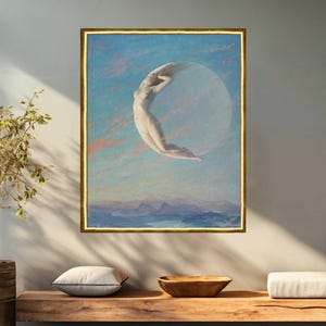 Albert Aublet - Selene canvas print reproduction with framing options