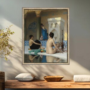 After the Bath by Jean Leon Gerome reproduction canvas print